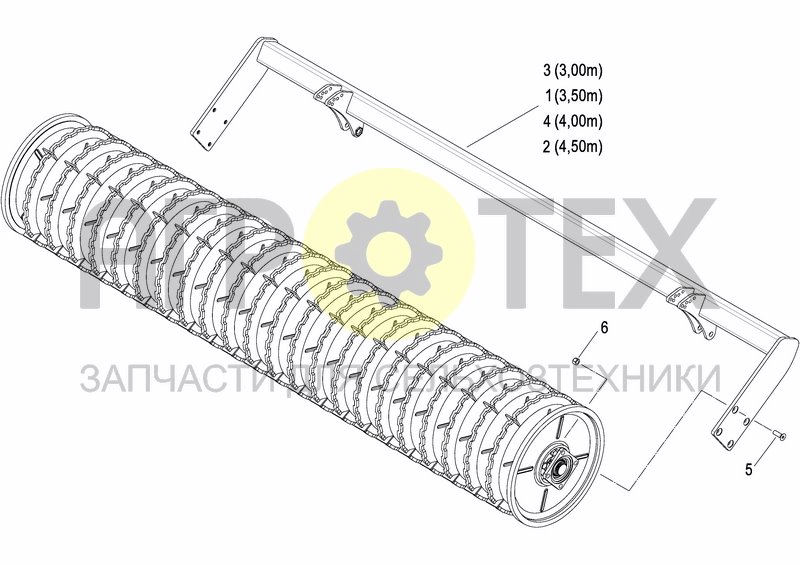 Чертеж CRACKER PACKER ROLLER