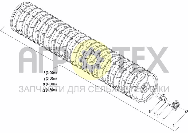 Чертеж CRACKER PACKER ROLLER