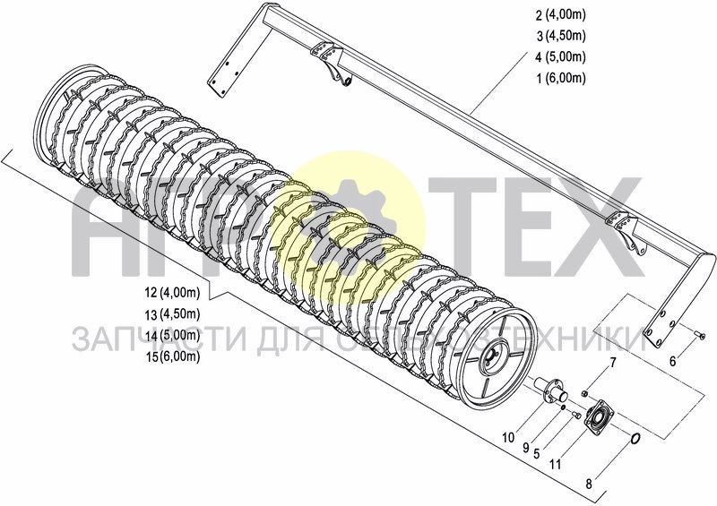 Чертеж CRACKER PACKER ROLLER