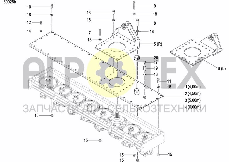 Чертеж CASING AND TRANSMISSION