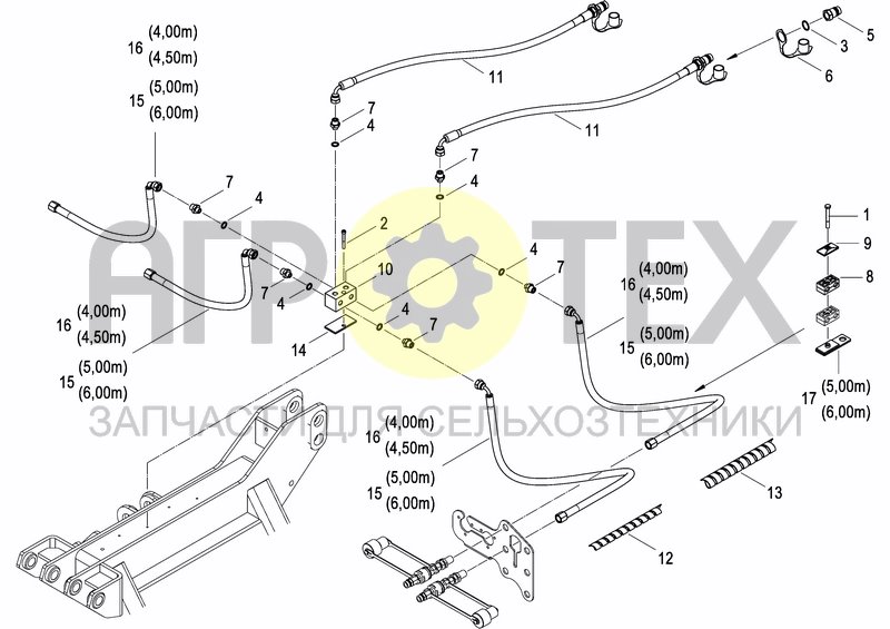 Чертеж HYDRAULIC COULTER BAR LIFTING