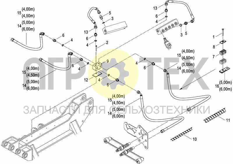 Чертеж HYDR. COULTER PRESSURE ADJUSTMENT