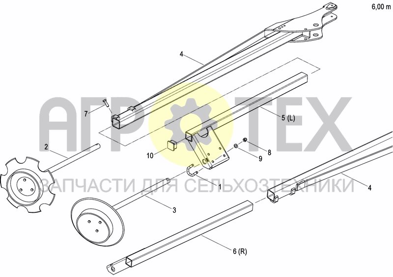 Чертеж DISC MARKER SINGLE HYDR.FOLDABLE