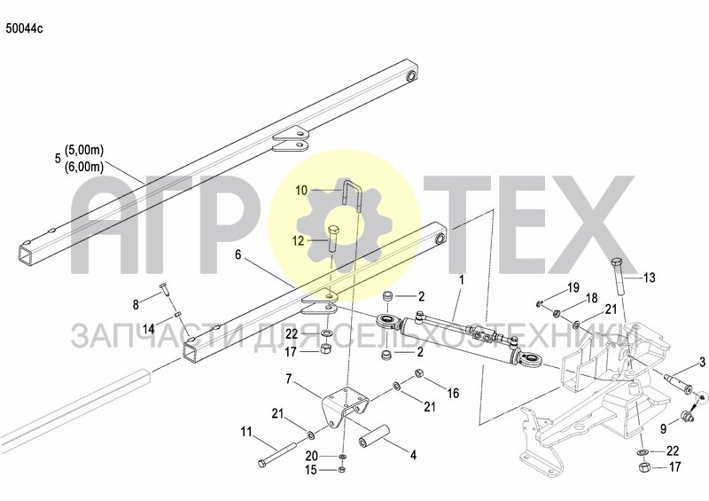 Чертеж DISC MARKER DOUBLE HYDR. FOLDABLE