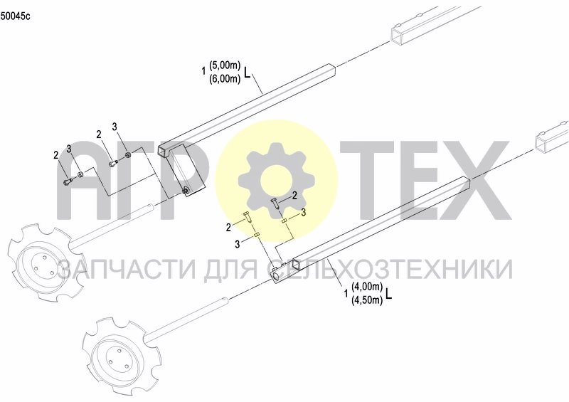 Чертеж DISC MARKER DOUBLE HYDR. FOLDABLE