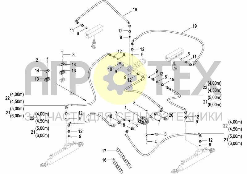 Чертеж DISC MARKER SINGLE HYDR.FOLDABLE