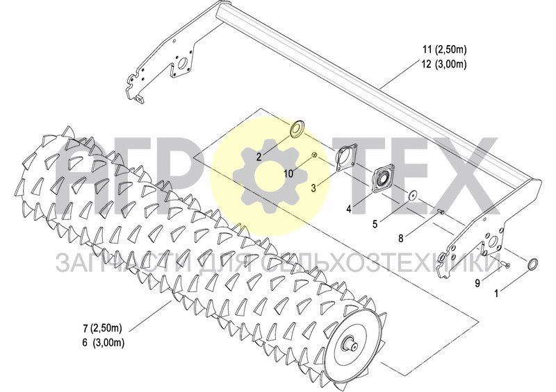 Чертеж PACKER ROLLER ?575