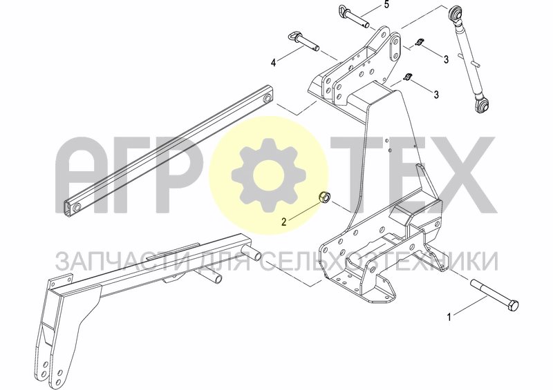 Чертеж FRONT HITCHING KIT