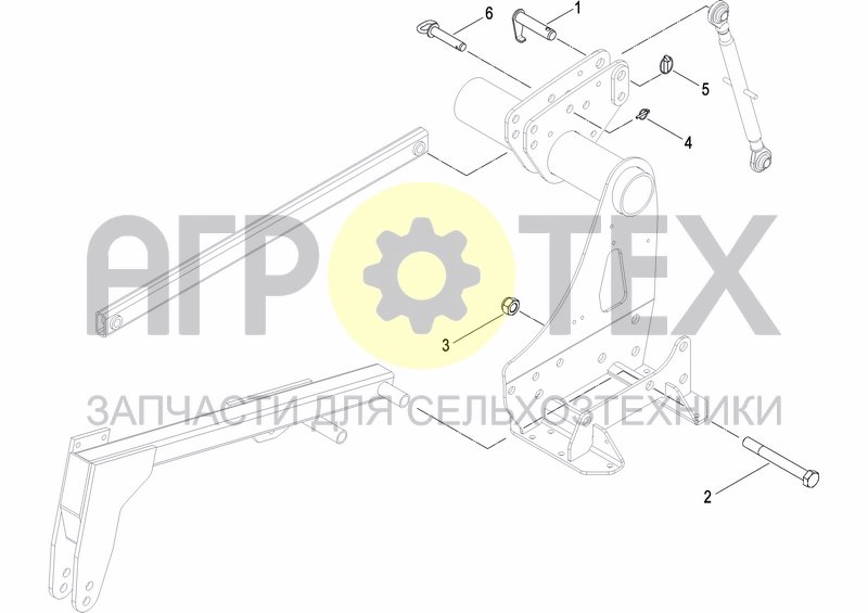 Чертеж FRONT HITCHING KIT