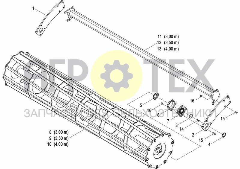 Чертеж CAGE ROLLER ?550