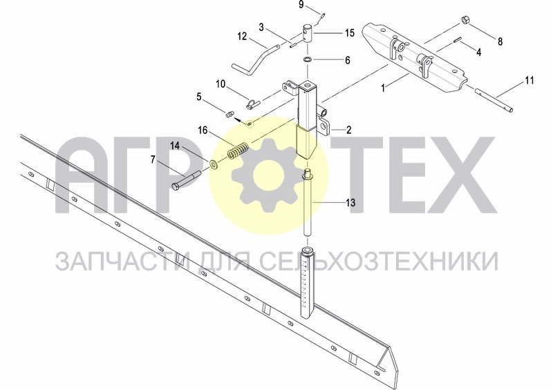 Чертеж REAR LEVELLING BAR