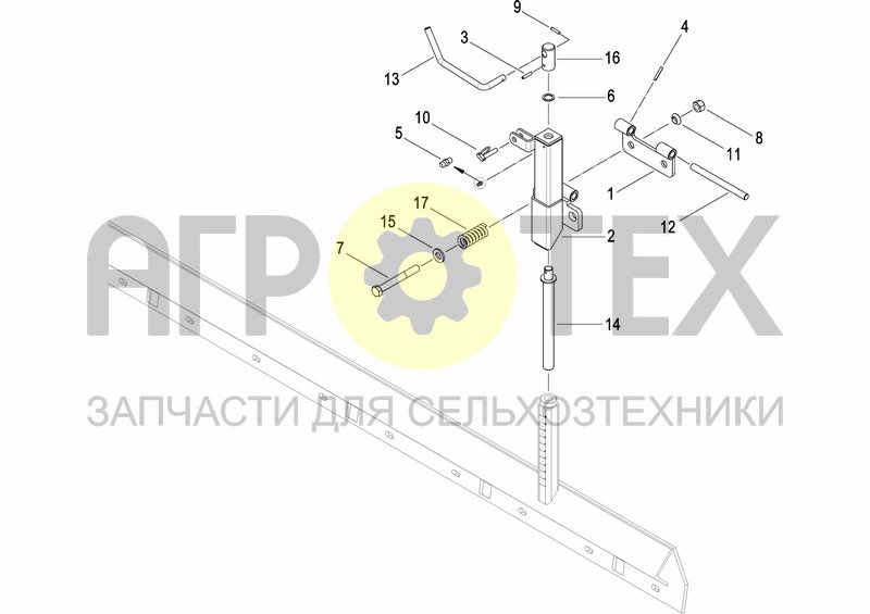 Чертеж REAR LEVELLING BAR