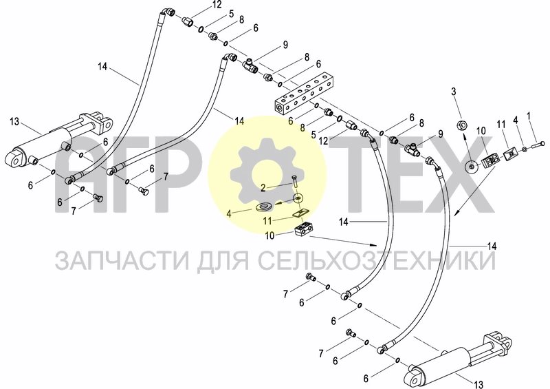 Чертеж HYDRAULIC SYSTEM