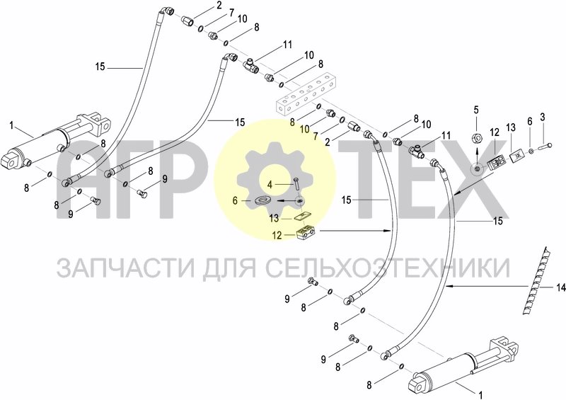 Чертеж HYDRAULIC SYSTEM