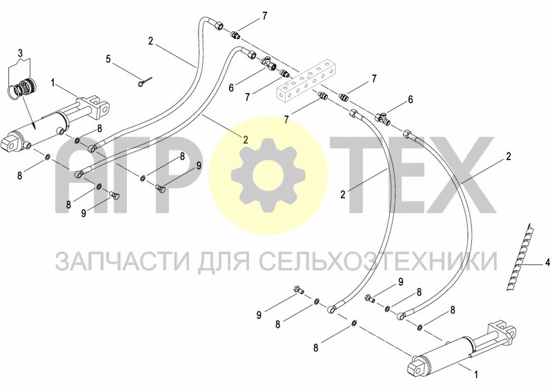 Чертеж HYDRAULIC SYSTEM