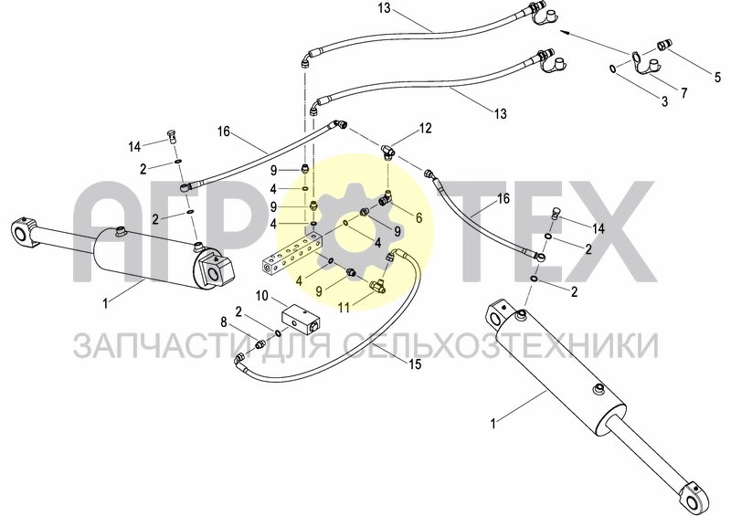 Чертеж HYDRAULIC SYSTEM