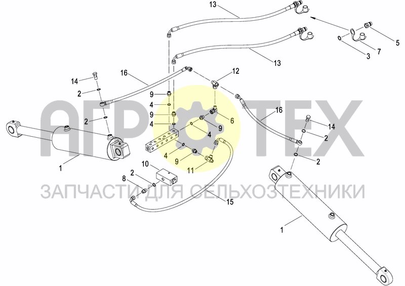 Чертеж HYDRAULIC SYSTEM