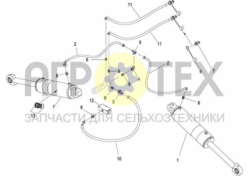 Чертеж HYDRAULIC SYSTEM