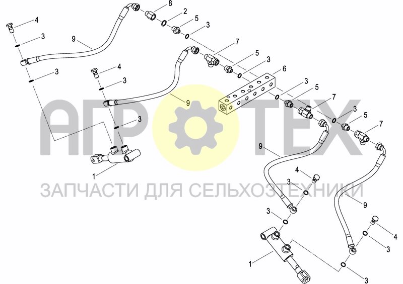 Чертеж ELECTRO-HYDRAULIC SYSTEM