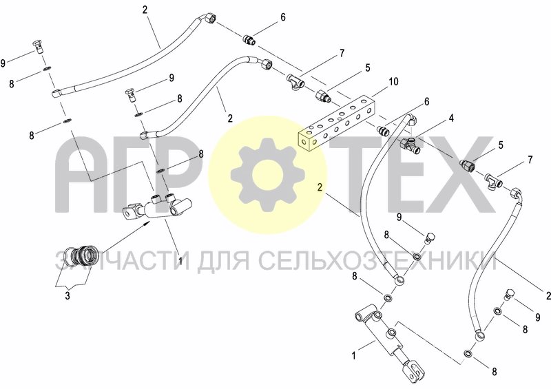 Чертеж HYDRAULIC SYSTEM