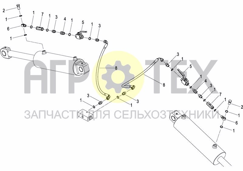 Чертеж HYDRAULIC SYSTEM