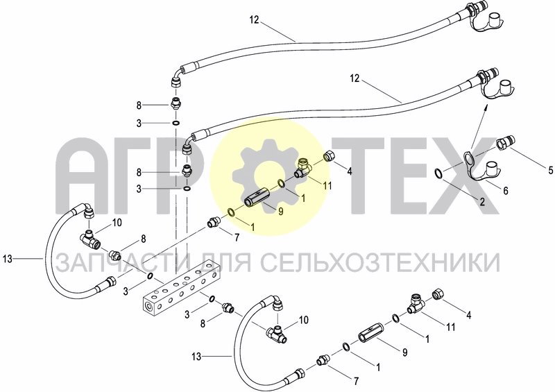 Чертеж HYDRAULIC SYSTEM