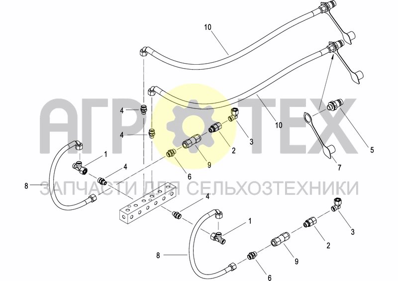 Чертеж HYDRAULIC SYSTEM