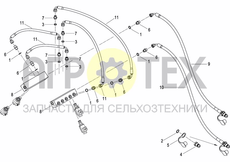 Чертеж ELECTRO-HYDRAULIC SYSTEM