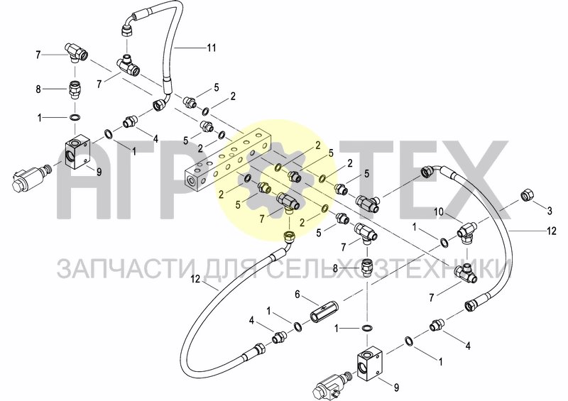 Чертеж ELECTRO-HYDRAULIC SYSTEM