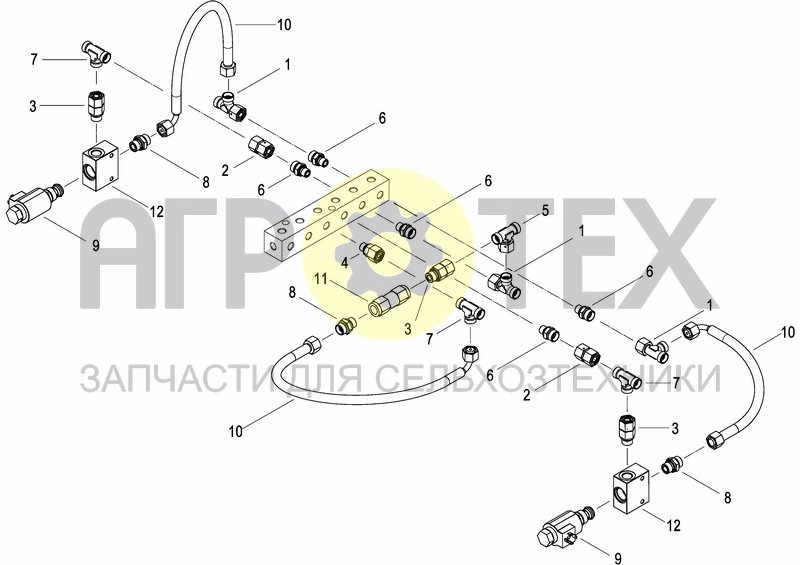 Чертеж ELECTRO-HYDRAULIC SYSTEM