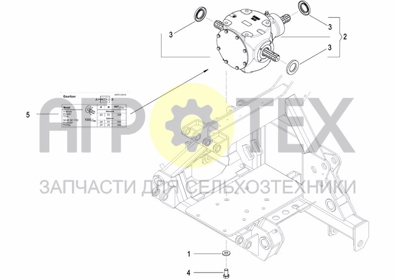 Чертеж CENTRAL GEARBOX