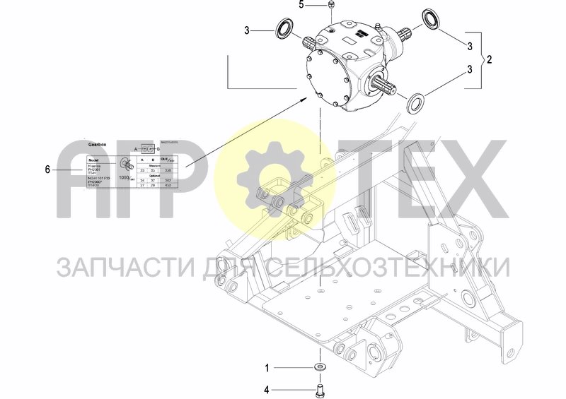 Чертеж CENTRAL GEARBOX