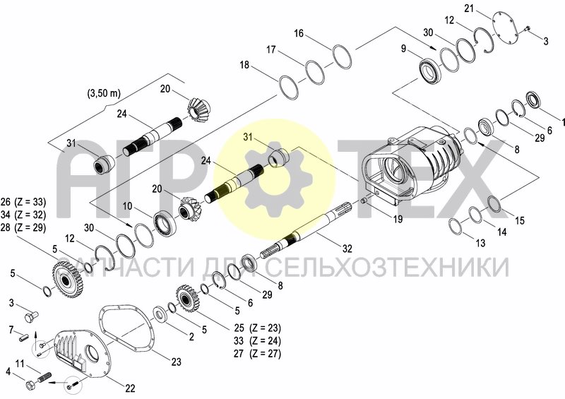 Чертеж GEARBOX