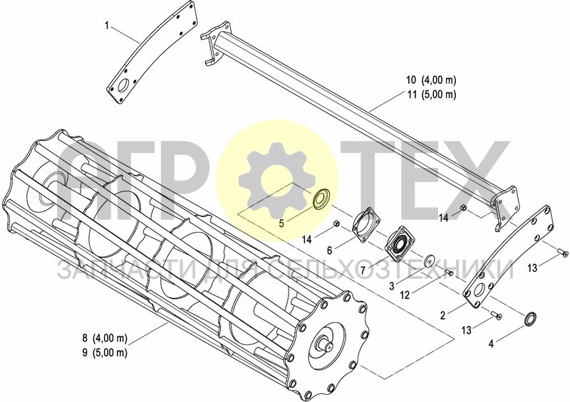 Чертеж CAGE ROLLER