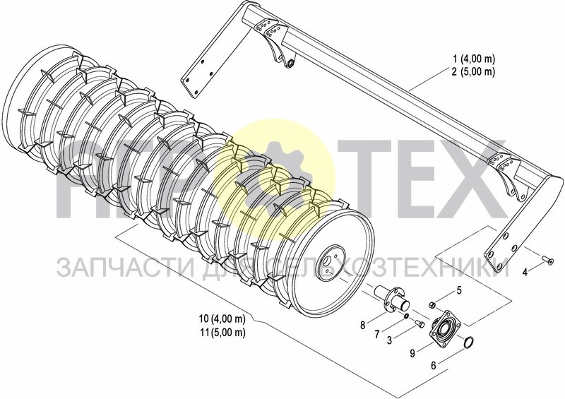 Чертеж CRACKER PACKER ROLLER