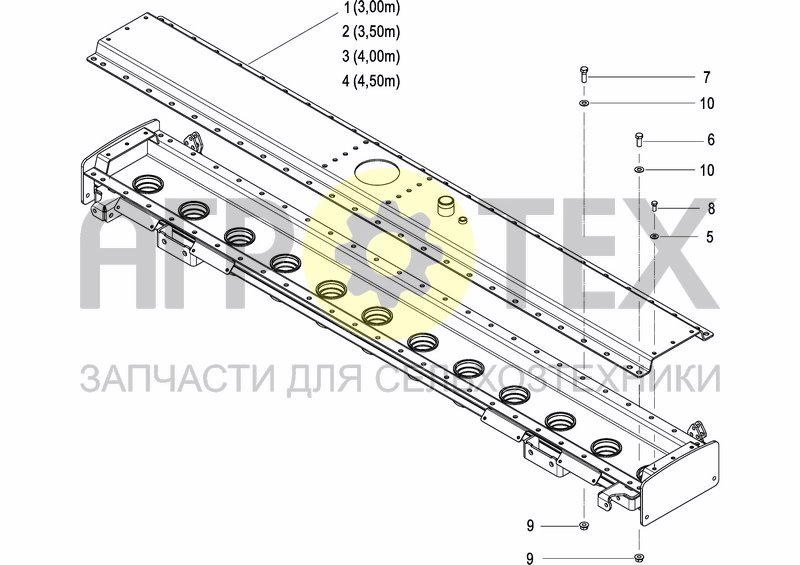 Чертеж FRAME AND TRANSMISSION