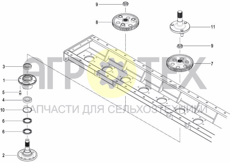 Чертеж CASING AND TRANSMISSION