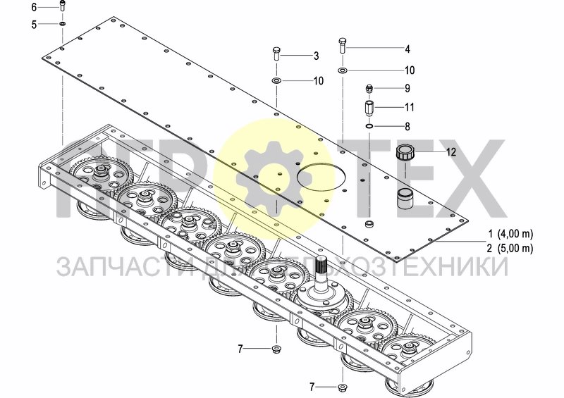 Чертеж CASING AND TRANSMISSION