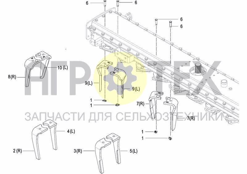 Чертеж FRAME AND TRANSMISSION