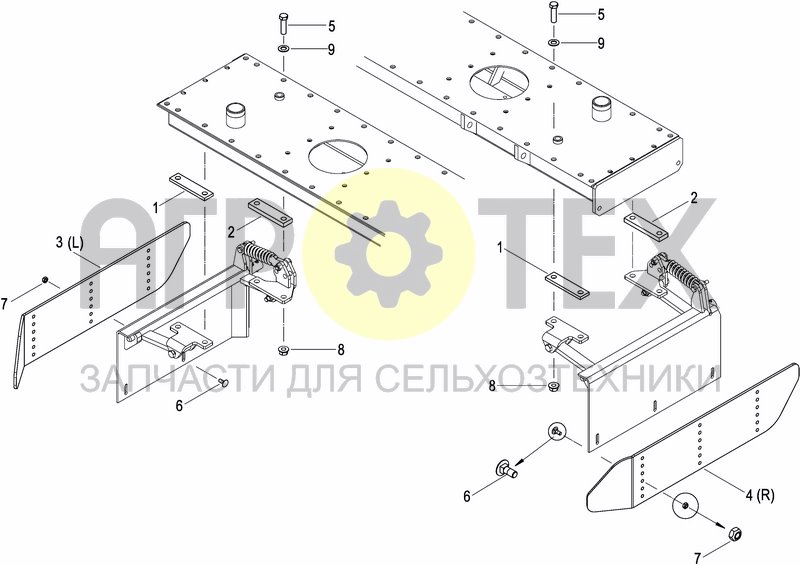 Чертеж SIDE DEFLECTORS