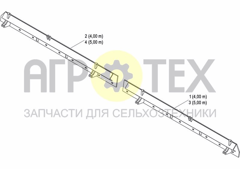 Чертеж REAR LEVELLING BAR