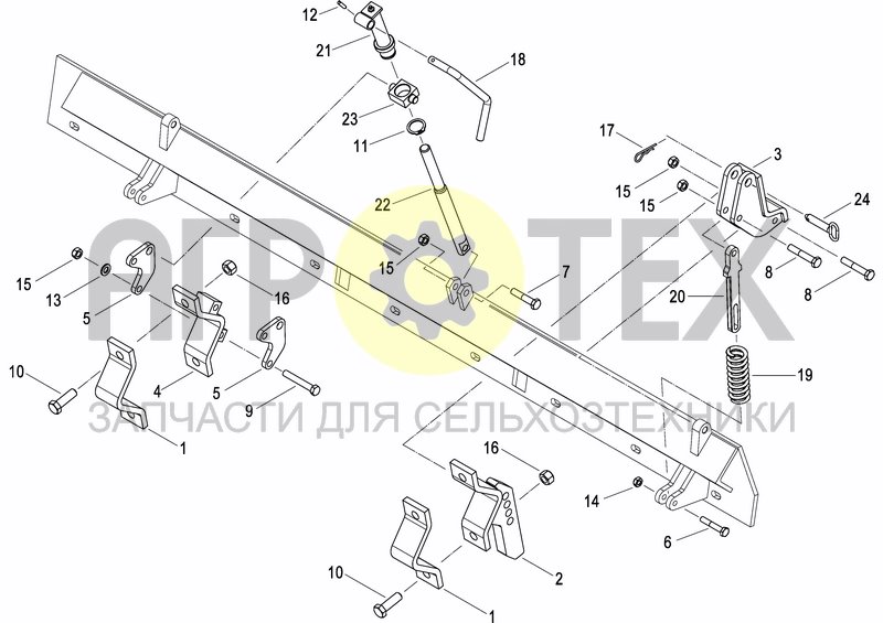 Чертеж REAR LEVELLING BAR