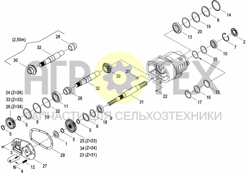 Чертеж GEARBOX