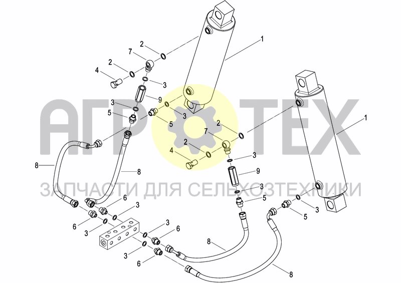 Чертеж HYDRAULIC SYSTEM