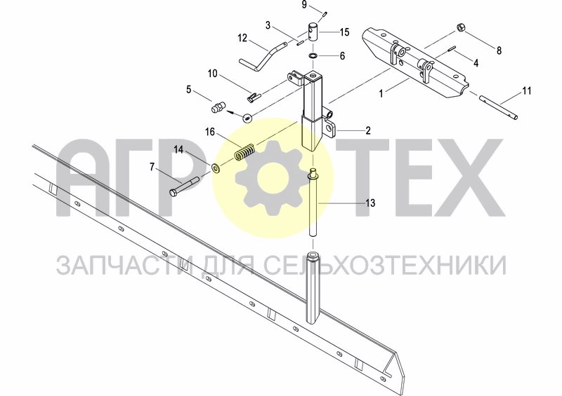 Чертеж REAR LEVELLING BAR (OPTIONAL)