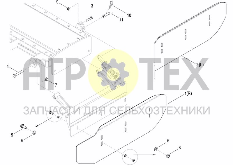 Чертеж SIDE DEFLECTORS