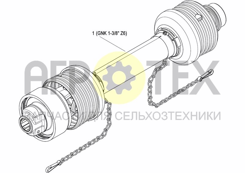 Чертеж PTO DRIVE SHAFT