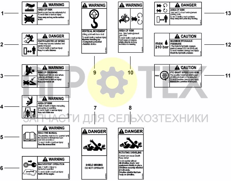 Чертеж DECALS NA / AE