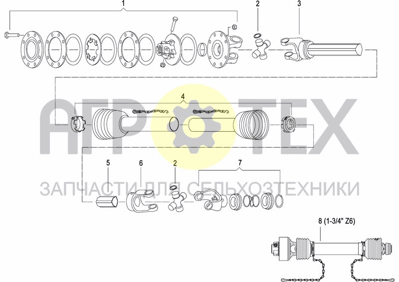 Чертеж UPPER TRANSMISSION