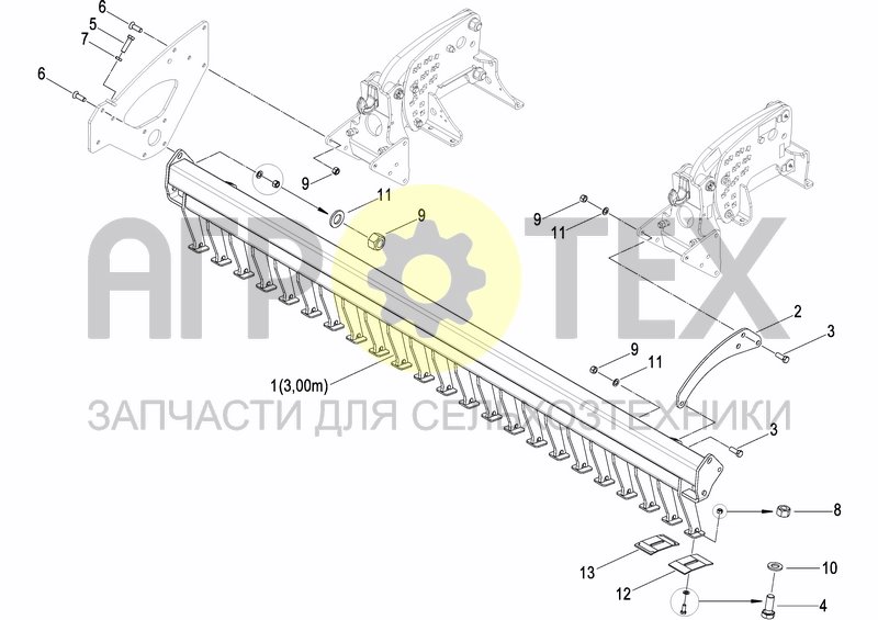 Чертеж PACKER ROLLER ?575 EURO CONNECTION